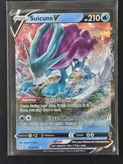 Suicune V 031/203 Holo Evolving Skies Pokemon Holo NM - Image 1