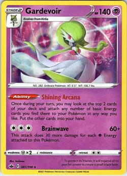 Gardevoir 061/198 Holo Chilling Reign Pokemon NM - Image 1