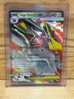 Mega Excadrill ex Pokemon ME04 Pitch Black Double Rare - Image 1