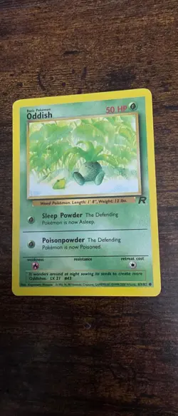 Oddish 63/82 Common Team Rocket Pokemon Lightly Played - Image 1