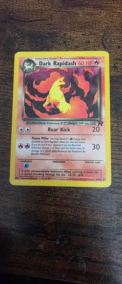 Dark Rapidash 44/82 Uncommon Team Rocket Pokemon Lightly Played - Image 1