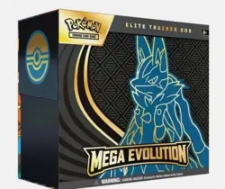 PRE SALE Pokemon TCG Mega Evolutions Elite Trainer Box Lucario Art Rel 9/26 - Image 1