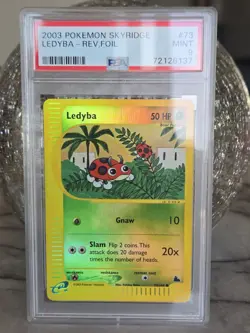2003 SKYRIDGE #73 LEDYBA-REVERSE FOIL PSA 9 (Pop 47) Pokemon 🥋✨ - Image 1