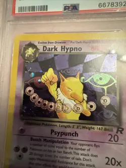 PSA 8 2000 POKEMON ROCKET UNLIMITED #9 DARK HYPNO-HOLO WOTC - Image 2