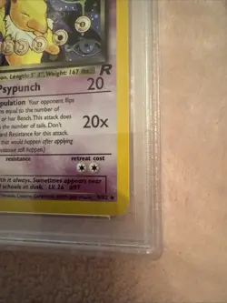 PSA 8 2000 POKEMON ROCKET UNLIMITED #9 DARK HYPNO-HOLO WOTC - Image 4