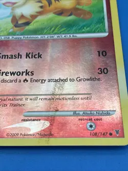 Growlithe 108/147 Reverse Holo | DENTS - LP | Supreme Victors | Pokemon TCG - Image 2