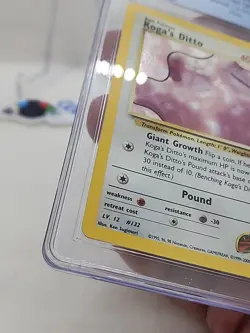 Koga's Ditto Pokemon CGC 8 GYM Challenge 10/132 Holo Foil *CCGHouse* - Image 4