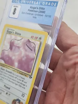 Koga's Ditto Pokemon CGC 8 GYM Challenge 10/132 Holo Foil *CCGHouse* - Image 5