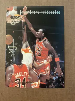 1996 Upper Deck Michael Jordan Silver Foil Insert #23 Chicago Bulls Card - Image 1