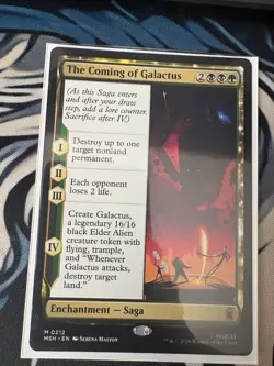 MTG - The Coming of Galactus - Marvel Super Heroes - 212 - Saga - Foil Mythic - Image 1