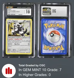 Pokemon Aggron Dragons Exalted Holo 80/124 CGC Gem MINT 10 POP 7 • PSA - Image 1