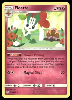 Floette Cosmic Eclipse 151/236 Uncommon Pokemon Near Mint - Image 1