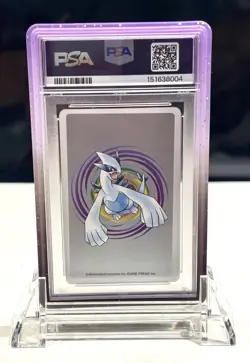 PSA 9 Espeon| 5 OF HEARTS Pokemon Silver Version Playing Card 2000| W/Guard! - Image 2