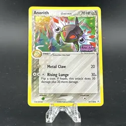 Pokemon Card - Anorith Holon Phantoms Stamped 57/110 Reverse Holo LP - Image 1