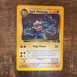 Pokemon Dark Machamp Holo Rare Team Rocket 10/82 Wizards 2000 English Unlimited - Image 1