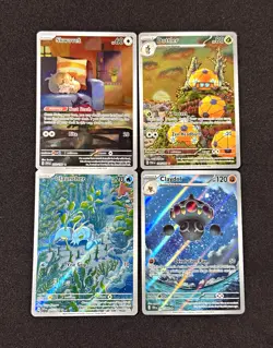 Pokemon TCG Illustrator Rare IR 4-Card Lot Skwovet Dottler Clauncher Claydol - Image 1