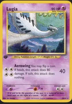 Pokemon TCG Lugia 20/64 Neo Revelation UNLIMITED - Image 1