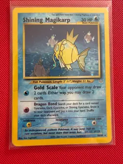 Pokemon TCG Shining Gyarados + Magikarp, HP, Neo Revelation + 47/66 NR cards - Image 3