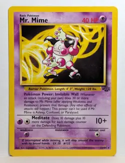 Pokemon Mr. Mime Jungle 22/64 LP - Image 1