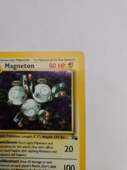 1st Edition Magneton Pokemon TCG Fossil Set Holo Rare Card 11/62 Vintage LP - Image 5