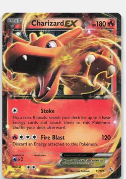 Charizard EX 11/106 Holo EX Rare Flashfire Pokemon Near Mint - Image 1