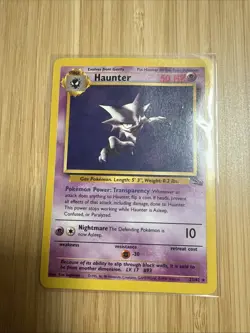Pokemon TCG Haunter Fossil Set Unlimited Rare Non-Holo Card 21/62 NM - Image 1