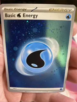Pokemon TCG - Water Energy SVE 003 Cosmos HD Holo NM For 151 Master Set Swirl! - Image 4
