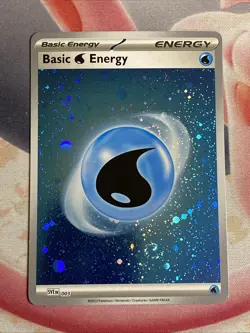 Pokemon TCG - Water Energy SVE 003 Cosmos HD Holo NM For 151 Master Set Swirl! - Image 5