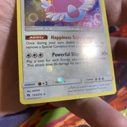 Blissey - 153/214 - Pokemon Lost Thunder Sun & Moon Cosmos Holo NM Holo Bleed - Image 2