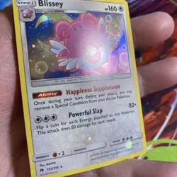 Blissey - 153/214 - Pokemon Lost Thunder Sun & Moon Cosmos Holo NM Holo Bleed - Image 4