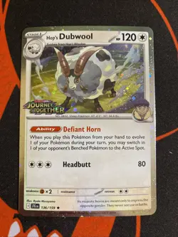 Pokemon Hop's Dubwool (Best Buy Exclusive) Holo Rare Cards & Products 136/159 NM - Image 1