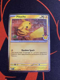 Pikachu 051/162 🌀Swirl🌀 2026 Pokemon Day Stamped | |Temporal Forces | NM - Image 1