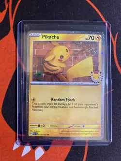 Pikachu 051/162 🌀Swirl🌀 2026 Pokemon Day Stamped | |Temporal Forces | NM - Image 4