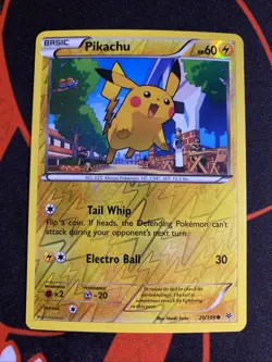 Pokemon XY - Roaring Skies Reverse Holo Pikachu #20/108 Lightly played - Image 1
