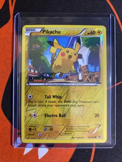 Pokemon XY - Roaring Skies Reverse Holo Pikachu #20/108 Lightly played - Image 3