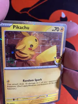 Pikachu 051/162 2026 Pokemon Day Stamped Promo Double Swirl Holo Bleed Swirl 💫 - Image 2
