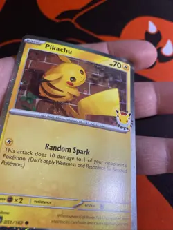 Pikachu 051/162 2026 Pokemon Day Stamped Promo Double Swirl Holo Bleed Swirl 💫 - Image 4