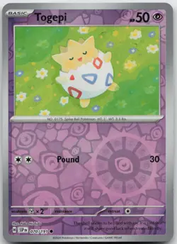 Pokemon Togepi 070/191 C Surging Sparks Reverse Holo NM - Image 1