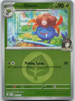 Erika's Gloom Energy Symbol Pattern Ascended Heroes Reverse Holo Pokemon NM - Image 1
