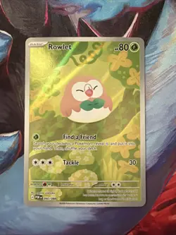 Rowlet 090/088 Holo Illustration Rare Perfect Order Pokemon Near Mint - Image 1