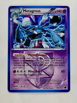 Metagross (Team Plasma) 2013 Pokemon Plasma Freeze Holo Rare #52/116 * Near Mint - Image 1
