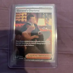 Pokemon TCG Scarlet & Violet 151 Giovanni’s Charisma 204/165 Holo SIR - Image 3