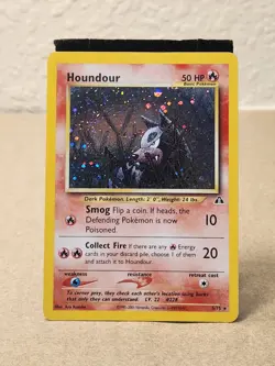Pokemon Card Houndour 5/75 Neo Discovery Holo Rare English Vintage Tcg Collect - Image 1