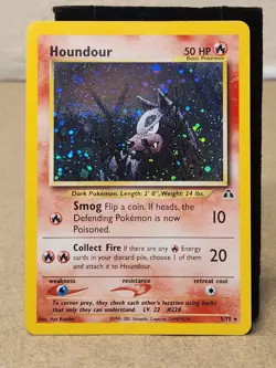 Pokemon Card Houndour 5/75 Neo Discovery Holo Rare English Vintage Tcg Collect - Image 2
