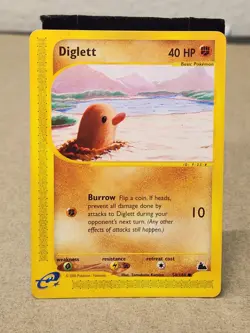 Diglett 50/144 Common Skyridge Pokemon Card Vintage Tcg Trade Collect Card Play - Image 1