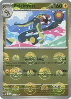 Eelektross (Poke Ball Pattern) 032/086 Holo UC Black Bolt Pokemon Holo NM/M - Image 4