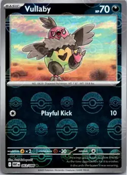 Vullaby (Poke Ball Pattern) 063/086 Holo Common White Flare Pokemon Near Mint - Image 1
