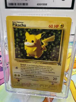 1999 Pokemon Wizards Black Star Promos Pikachu #1 CGC 8 NM/MINT - Image 3