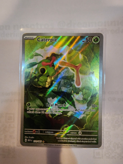 Pokemon TCG Caterpie 172/165 English Scarlet & Violet 151 Illustration Rare SV - Image 1