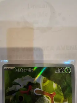 Pokemon TCG Caterpie 172/165 English Scarlet & Violet 151 Illustration Rare SV - Image 4